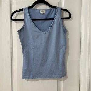 Jacob Light Blue V-Neck Top